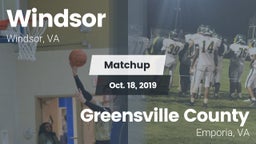 Matchup: Windsor  vs. Greensville County  2019