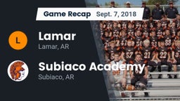 Recap: Lamar  vs. Subiaco Academy 2018