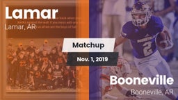 Matchup: Lamar  vs. Booneville  2019