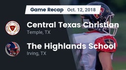Recap: Central Texas Christian  vs. The Highlands School 2018