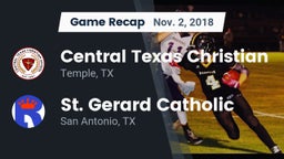 Recap: Central Texas Christian  vs. St. Gerard Catholic  2018