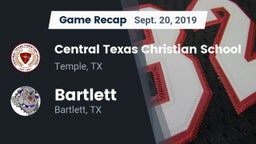 Recap: Central Texas Christian School vs. Bartlett  2019