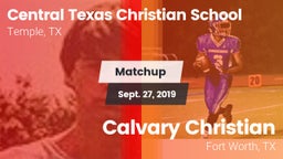 Matchup: Central Texas vs. Calvary Christian  2019