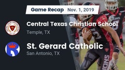 Recap: Central Texas Christian School vs. St. Gerard Catholic  2019