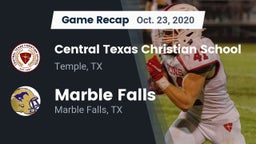 Recap: Central Texas Christian School vs. Marble Falls  2020