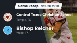 Recap: Central Texas Christian School vs. Bishop Reicher  2020