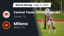 Recap: Central Texas Christian School vs. Milano  2022