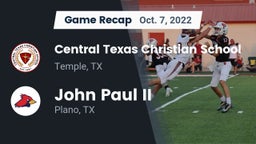 Recap: Central Texas Christian School vs. John Paul II  2022