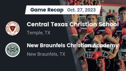 Recap: Central Texas Christian School vs. New Braunfels Christian Academy 2023