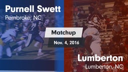 Matchup: Swett  vs. Lumberton  2016