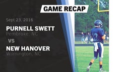 Recap: Purnell Swett  vs. New Hanover  2016