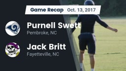 Recap: Purnell Swett  vs. Jack Britt  2017