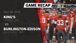 Recap: King's  vs. Burlington-Edison  2016