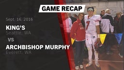 Recap: King's  vs. Archbishop Murphy  2016