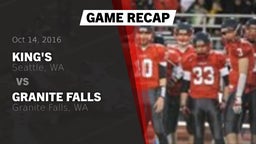 Recap: King's  vs. Granite Falls  2016