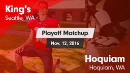 Matchup: King's High vs. Hoquiam  2016