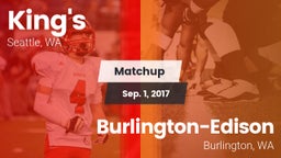 Matchup: King's High vs. Burlington-Edison  2017