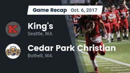 Recap: King's  vs. Cedar Park Christian  2017