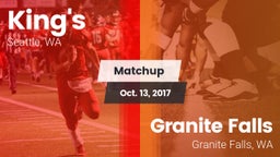 Matchup: King's High vs. Granite Falls  2017