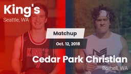 Matchup: King's High vs. Cedar Park Christian  2018