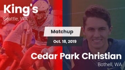 Matchup: King's High vs. Cedar Park Christian  2019