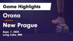 Orono  vs New Prague  Game Highlights - Sept. 7, 2023
