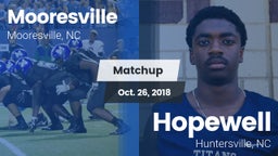 Matchup: Mooresville High vs. Hopewell  2018
