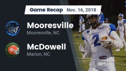 Recap: Mooresville  vs. McDowell   2018