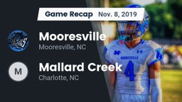 Recap: Mooresville  vs. Mallard Creek  2019