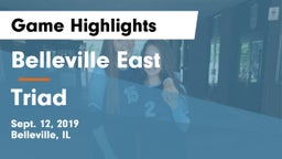 Belleville East  vs Triad Game Highlights - Sept. 12, 2019