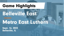Belleville East  vs Metro East Luthern Game Highlights - Sept. 16, 2023