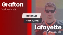 Matchup: Grafton  vs. Lafayette  2020