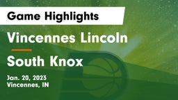 Vincennes Lincoln  vs South Knox  Game Highlights - Jan. 20, 2023