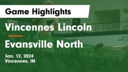 Vincennes Lincoln  vs Evansville North  Game Highlights - Jan. 12, 2024