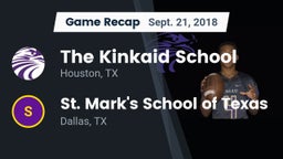 Recap: The Kinkaid School vs. St. Mark's School of Texas 2018