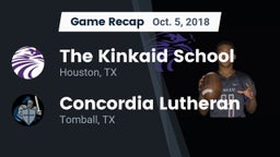 Recap: The Kinkaid School vs. Concordia Lutheran  2018