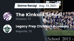 Recap: The Kinkaid School vs. Legacy Prep Christian Academy 2021