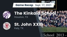 Recap: The Kinkaid School vs. St. John XXIII  2021