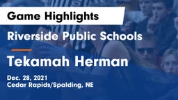 Riverside Public Schools vs Tekamah Herman Game Highlights - Dec. 28, 2021