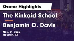 The Kinkaid School vs Benjamin O. Davis  Game Highlights - Nov. 21, 2023