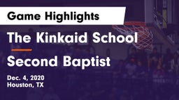 The Kinkaid School vs Second Baptist Game Highlights - Dec. 4, 2020