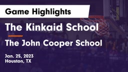 The Kinkaid School vs The John Cooper School Game Highlights - Jan. 25, 2023
