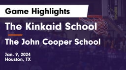 The Kinkaid School vs The John Cooper School Game Highlights - Jan. 9, 2024