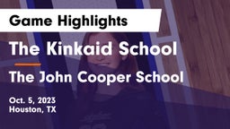 The Kinkaid School vs The John Cooper School Game Highlights - Oct. 5, 2023