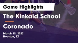 The Kinkaid School vs Coronado  Game Highlights - March 19, 2022