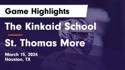 The Kinkaid School vs St. Thomas More  Game Highlights - March 15, 2024