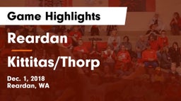 Reardan  vs Kittitas/Thorp Game Highlights - Dec. 1, 2018