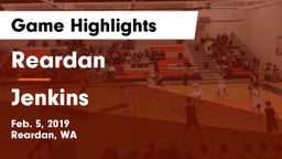 Reardan  vs Jenkins  Game Highlights - Feb. 5, 2019