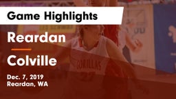Reardan  vs Colville  Game Highlights - Dec. 7, 2019