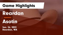 Reardan  vs Asotin Game Highlights - Jan. 26, 2022